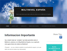 Tablet Screenshot of multinivelespana.com